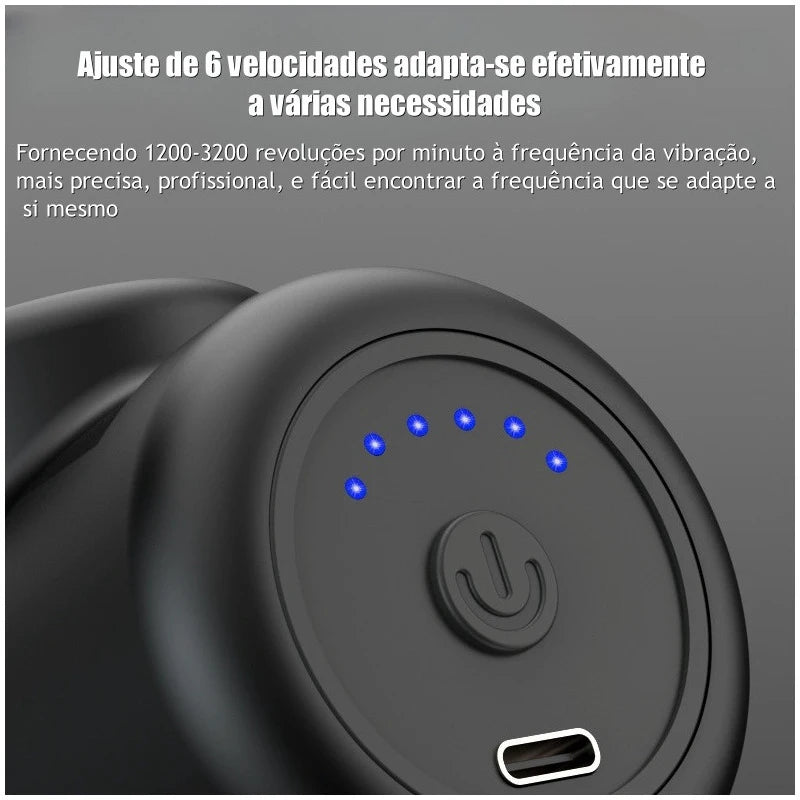 Mini Comfort Massager - Alívio Muscular em Qualquer Lugar!