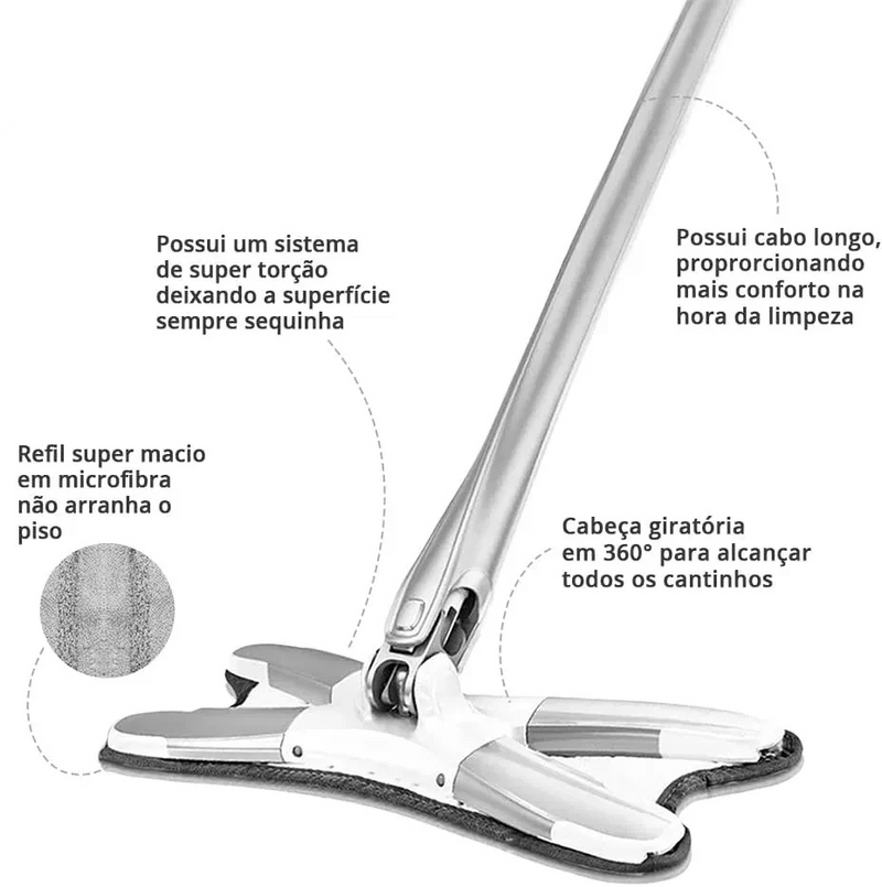 Mop X Cleaning 360º: Sua Limpeza Profunda e Sem Esforço