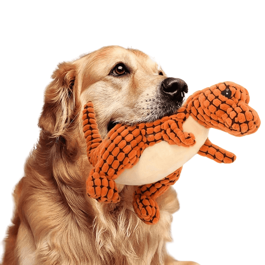 Dino Indestrutível - Pelúcia Resistente: O Brinquedo Indestrutível para Cachorros!