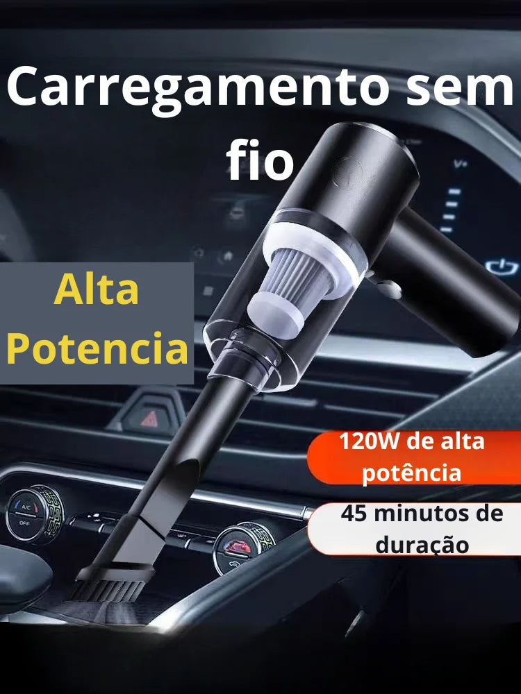 Aspirador Portátil Clean Pro – Limpeza Eficiente em Qualquer Lugar!